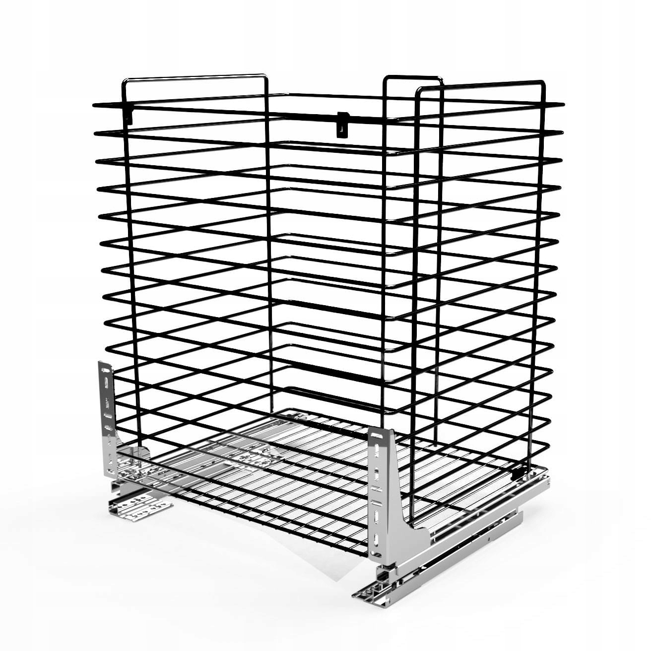 Kôš na bielizeň Cargo do plytkých skriniek, Š-40 cm, plný výsuv, samozatvárací
